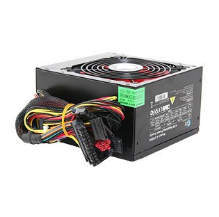 ACE 750W Black Gaming PC PSU Power Supply 6 Pin PCI-E 120mm Red Cooling Fan