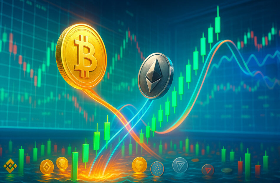 Bitcoin i Ethereum rosną po krachu na rynku