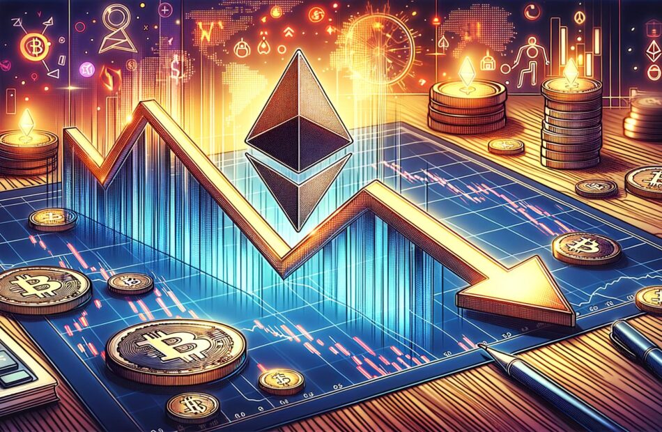 Ethereum spada - nastroje rynkowe słabną, gdy poziom 4 tys. dolarów ustępuje miejsca 4 tys. dolarów