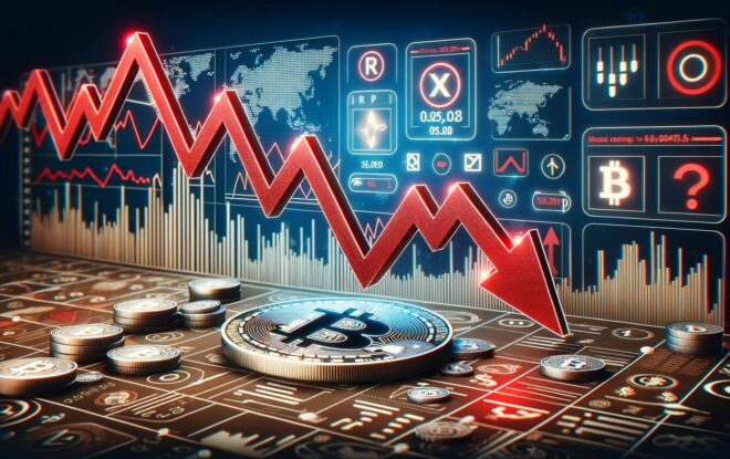 Cena XRP zmienia kolor na czerwony, gdy byki cofają się o krok, a niedźwiedzie testują siłę rynku